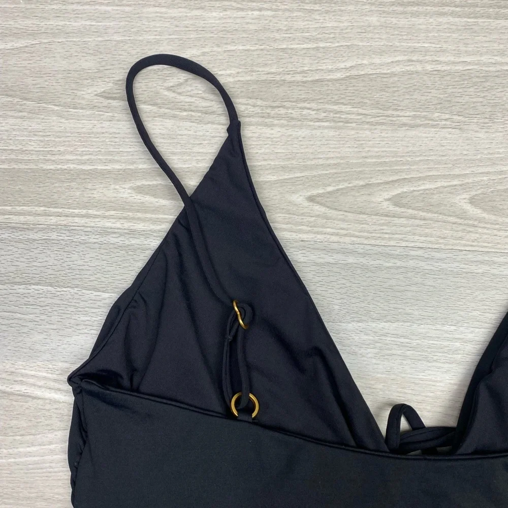 LSPACE Piper Classic One-Piece Swimsuit Tie Keyhole Black Size XS - Picture 14 of 15